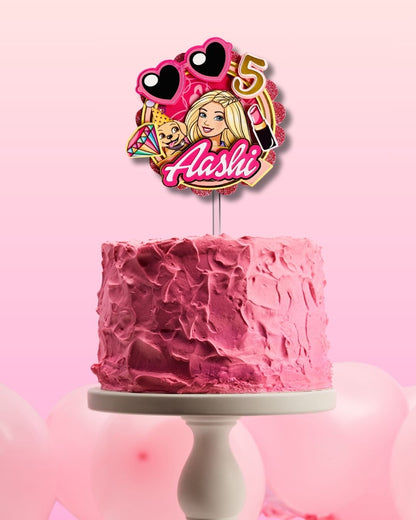 Barbie Theme CAKE TOPPER
