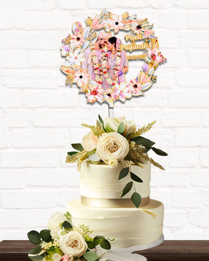 WEDDING THEME CAKE TOPPER