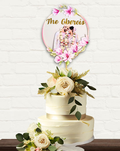 WEDDING THEME CAKE TOPPER (Transparent)